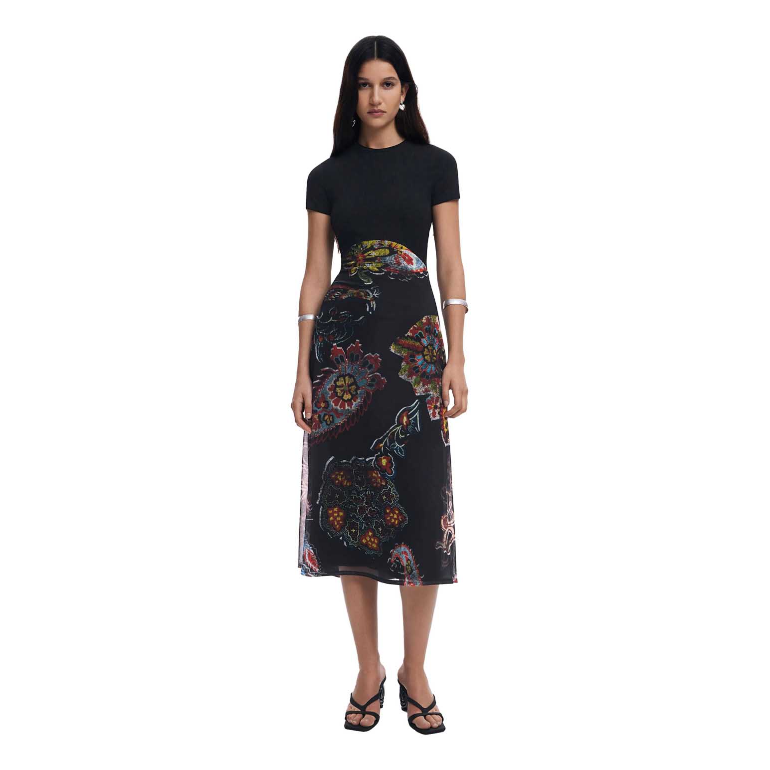 Desigual Paisley Mesh Lacroix Dress